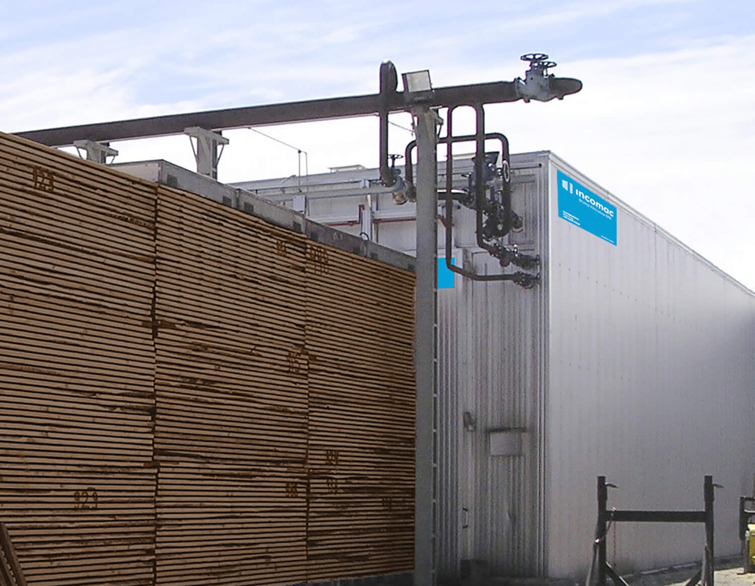 Incomac impianto di termotrattamento ad alta temperatura del legno IHT